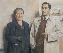 LOPEZ ANTONIO 1936/
MIS PADRES - 1956 - OLEO//LIENZO 87,5x104
MADRID, COLECCION