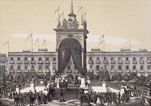 PONGILIONI
VIAJE DE SSMM Y AARR A ANDALUCIA EN 1862-OBELISCO EN PLZA NUEVA(SEVILLA)
MADRID,