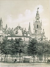 COS-GAYON FERNANDO
VIAJE DE SSMM Y AARR A ANDALUCIA 1862-CATEDRAL DESDE PLZA TRIUNFO
MADRID,