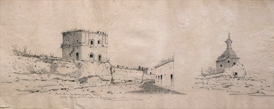 DIAZ GUMERSINDO
DIBUJOS 1865-EDIFICIOS DE SEVILLA(ERMITA TRINIDAD,TORRE D FABRIQUE,CAPITEL.