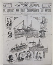 NEW YORK JOURNAL-CORRESPONSALES Y ARTISTAS DEL PERIODICO-24/2/1898