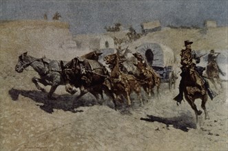 REMIGTON FREDERIC
EEUU-CARAVAN DE PIONEROS ATACADOS POR LOS INDIOS-

This image is not