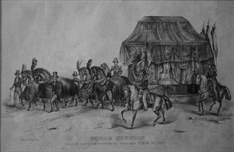 Stagecoach carrying the body of Simon Bolivar
