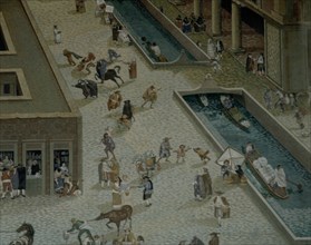 PLAZA MAYOR DE MEJICO-S XVIII-DET CANALES Y VIDA COTIDIANA
MEXICO DF, MUSEO DE LA