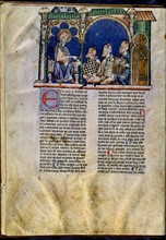 Alphonse X le Sage, Arabes présentant des plateaux d'échecs et jeux de dés au roi des Indes