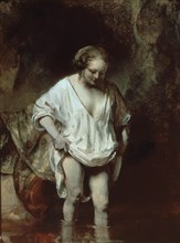 Rembrandt, Femme au bain