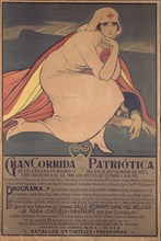 ROMERO DE TORRES JULIO 1874/1930
CARTEL 1921(ANUNCIO CORRIDA TOROS)-OLEO/LIENZO 150X100