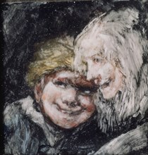 Goya, Tête d'un jeune garçon et vieille