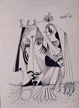 GRANELL EUGENIO 1912/2001
AUTORRETRATO DE INDIO-1944-TINTA CHINA/PAPEL 19X14,5 CM
COLECCION