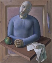 CHEVILLY CARLOS
AUTORRETRATO DE LA SARDINA-1949-OLEO/TABLA 57,5X48 CM
STA CRUZ, COLECCION ORTEGA