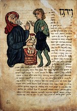 IBN SAHULA ISAAC BEN
BIBLIA AMBROSIANA-HEBREA-MS X 112 SUP-F 68-AÑO 1281-DETALLE-FABULAS DEL