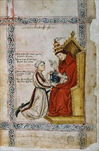 MORALIA IN JOB -  DE S GREGORIO-V17-6 F1-STO PAPA DA LIBRO A LOPEZ DE AYALA
MADRID, BIBLIOTECA