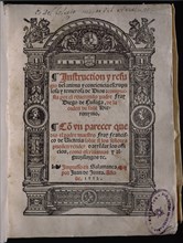ZUÑIGA DIEGO DE 
PORTADA-INSTRUCTION Y REFUGIO DEL ANIMA-IMPRIME JUAN DE JUNTA-1552-SIG