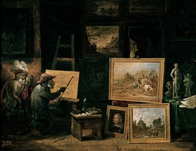 Teniers (le jeune), Le singe peintre