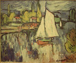 VLAMINCK MAURICE 1876/1958
VISTA DEL SIENA 1906. PINTURA FAUVISTA
SAN PETESBURGO, MUSEO