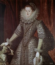 GONZALEZ BARTOLOME 1564/1627
REINA MARGARITA DE AUSTRIA (MUJER DE FELIPE III) 1609 L116x100cm