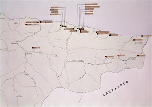 MAPA DE DISTRIBUCION DE PINTURAS RUPESTRES
OVIEDO, MUSEO ARQUEOLOGICO
ASTURIAS