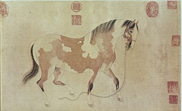 JEN JEN FA
EL CABALLO GRUESO(COLORES SOBRE SEDA)-1254-1327
PEKIN, MUSEO DE PEKIN
CHINA

This