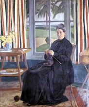 PIÑOLE NICANOR 1878/1978
LIENZO DE SENORA HACIENDO PUNTO
GIJON, MUSEO CASA NATAL