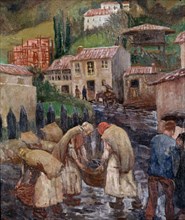 VALLE EVARISTO 1873/1951
ESCENA DE PUEBLO
GIJON, MUSEO CASA NATAL JOVELLANOS
ASTURIAS

This