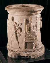 PUTEAL ROMANO CON ZEUS Y VULCANO- NACIMIENTO DE ATENEA
MADRID, MUSEO ARQUEOLOGICO