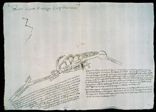 MINAS DE ALMADEN- DISEÑO DE LA  FACHADA 1674
SIMANCAS, ARCHIVO
VALLADOLID