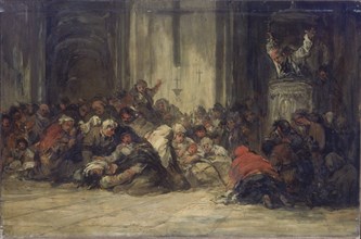 Attribué à Lucas Velázquez, Le sermon