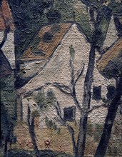Cézanne, detail of a painting