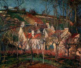 Pissarro, Red roofs, corner of a village, winter