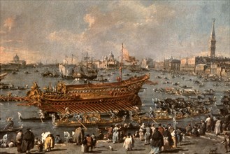 GUARDI FRANCESCO 1712/93
LA PARTIDA DEL BUCENTAURO HACIA EL LIDO - 1766 - 0,66x1,01
PARIS, MUSEO