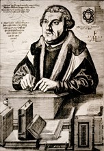 LORCK MELCHIOR
MARTIN LUTERO  REFORMADOR RELIGIOSO DE ALEMANIA (1483-1546)
MADRID, BIBLIOTECA