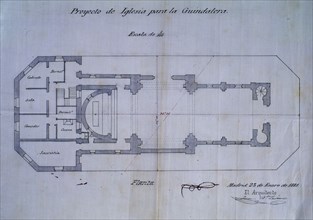 PLANTA DEL PROYECTO DE IGL PARA GUINDALERA
MADRID, ARCHIVO HISTORICO VILLA
MADRID