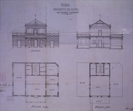 PLANOS DEL PROYECTO DEL HOTEL RUSIA
MADRID, ARCHIVO HISTORICO VILLA
MADRID