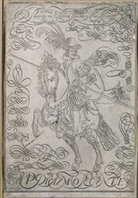 Calligraphic frame representing Philip IV