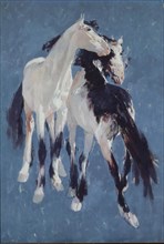 ARENYS RICARD
CABALLOS PIOS-1963-OLEO/LIENZO 116X81 CM
BARCELONA, BANCO