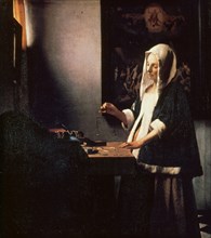 Vermeer, Woman Holding a Balance