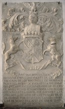 LAPIDA FUNERARIA DEL CABALLERO INGLÉS FRANCISCO BROWNE  1741
SANLUCAR DE BARRAMEDA, IGLESIA DEL
