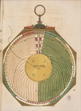 APIANO PEDRO 1495-1552
ASTRONOMICUM CAESAREUM 1540.  JUPITER. LIBRO ASTRONOMIA S XVI.
MADRID,