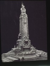 Maquette du projet de monument dédié à Cervantes à Madrid