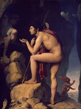 Ingres, Oedipe explique l'énigme du Sphinx