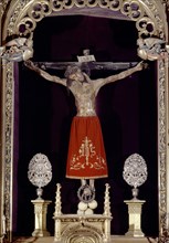 ANONIMO FLAMENCO
CAPILLA DEL SANTO CRISTO DE BURGOS - CRUCIFIJO DE MADERA Y FORRADO DE CUERO - S