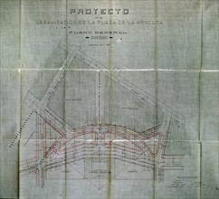 PLANO DE LA PLAZA DE MONCLOA-SIG 10-155-12
MADRID, ARCHIVO HISTORICO VILLA
MADRID