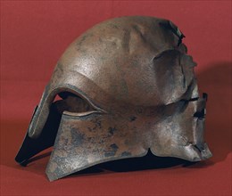 Corinthian helmet discovered in Huelva in 1930