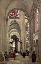 COROT CAMILE 1796/1875
LA CATEDRAL DE SENS
PARIS, MUSEO LOUVRE-INTERIOR
FRANCIA