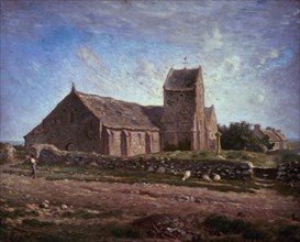 MILLET JEAN FRANCOIS 1814/75
LA IGLESIA DE GREVILLE
PARIS, MUSEO LOUVRE-INTERIOR
FRANCIA