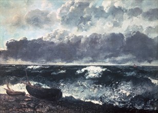 Courbet, La mer orageuse, dit La Vague