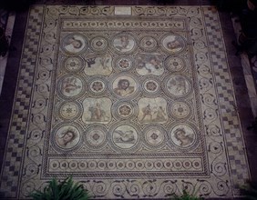 MOSAICO DEL DIOS PAN - PROCEDEN DE ITALICA -
SEVILLA, CASA CONDESA LEBRIJA
SEVILLA

This image