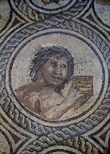 Detail of the mosaic representing God Pan