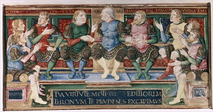 Bezzuoli, Francisco Sforza avec des chevaliers espagnols