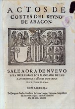 ACTOS DE CORTES DEL REINO DE ARAGON 1664
MADRID, SENADO-BIBLIOTECA
MADRID

This image is not